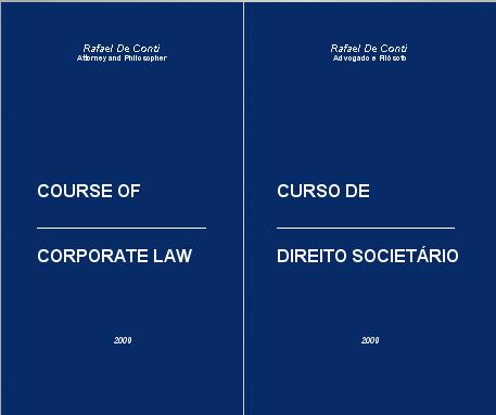Course of Corporate Law - Curso de Direito Societário